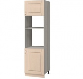 Пенал под духовой шкаф и микроволновую печь 600х590х2310 МН-62 Массив, Боровичи мебель